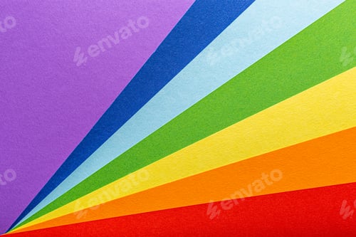 Preview: Paper rainbow colored rays stripes background