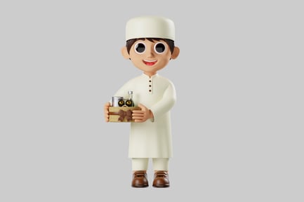 Preview: Ramadan cartoon boy gift basket