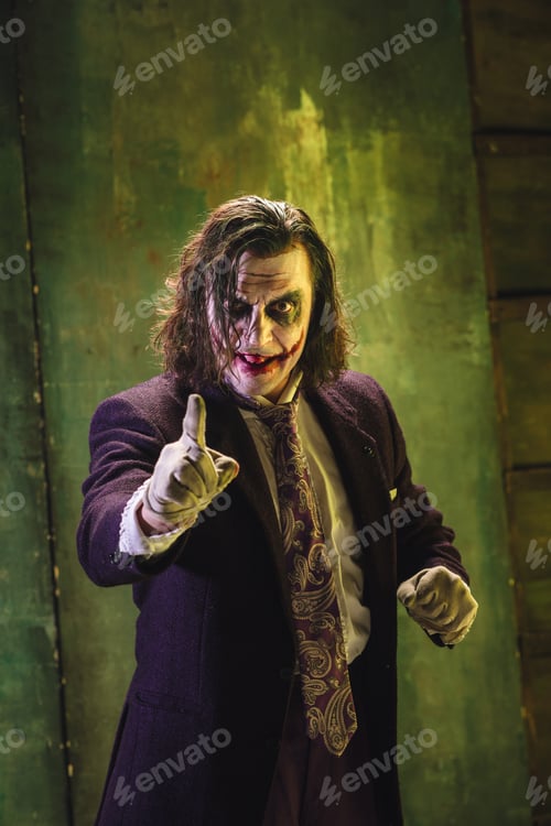 Preview: Bloody Halloween theme: crazy maniak face