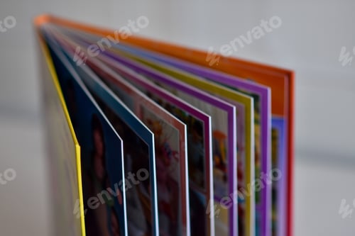 Preview: Photo album with school photos for a schoolboy. graduation photo book.