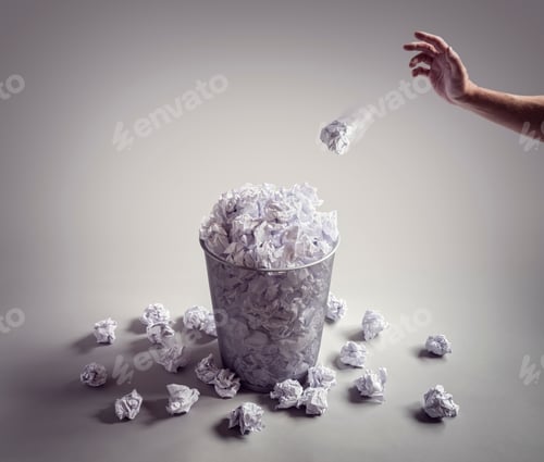 Preview: Throw it in the waste paper basket or office bin