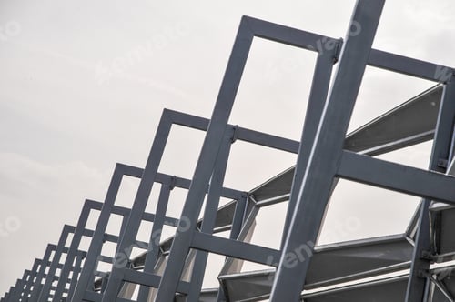 Preview: Steel roof, metallic structure