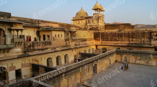 Preview: Majestic Amber Fort near Jaipur, Rajasthan, India during daylight
