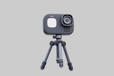 Preview: Camera on adjustable tripod