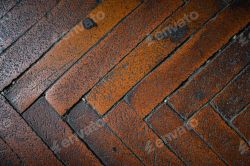 Preview: Texture of old red brick.