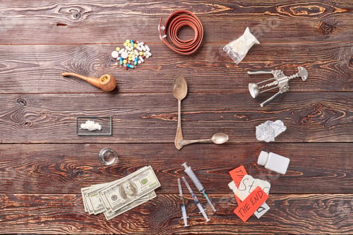 Preview: Still life of narcotic preparations
