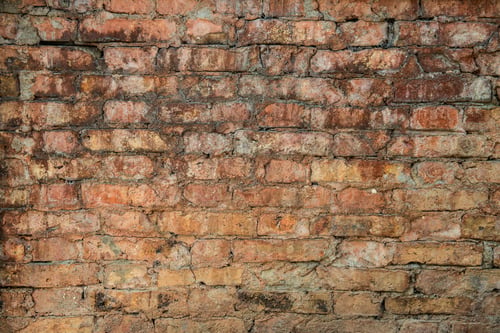 Preview: Old weathered red Brick wall. Vintage texture Background.