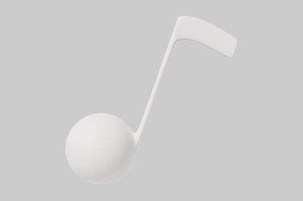 Preview: Abstract white object with a curved handle