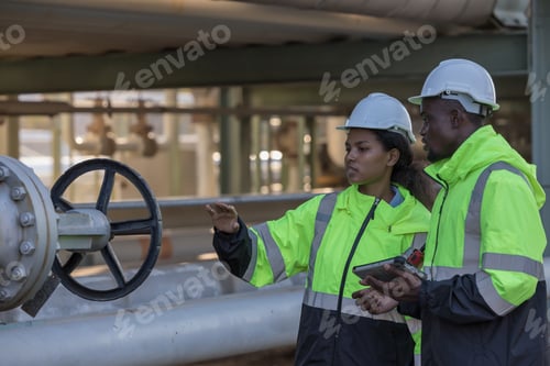 Preview: Engineer survey team checking construction project inspection work construction site