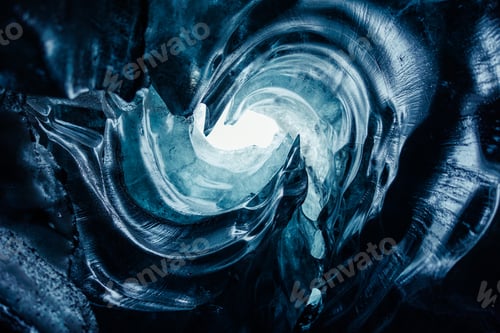 Preview: Huge icy blocks inside ice caves