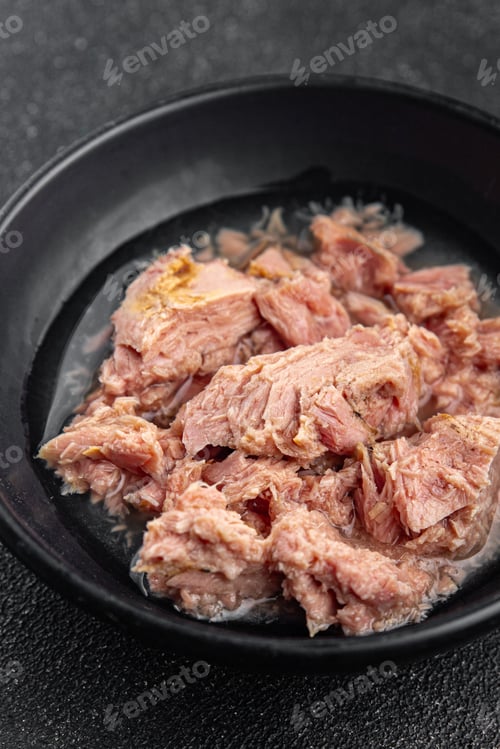 Preview: tuna canned food fish seafood fresh healthy eating cooking appetizer meal food snack on the table