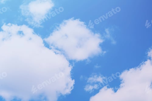 Preview: Cloud patterned blue sky background