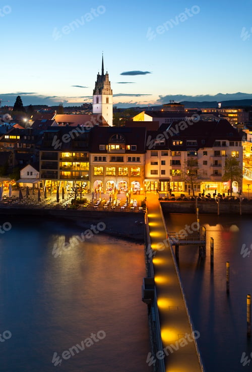 Preview: Friedrichshafen, Germany At Night