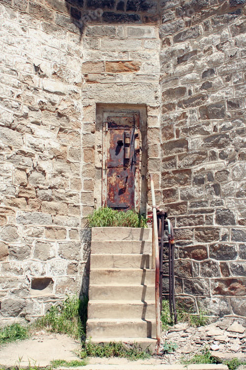 Preview: Stairs and old door