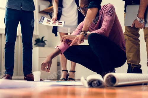 Preview: Diverse business people working
