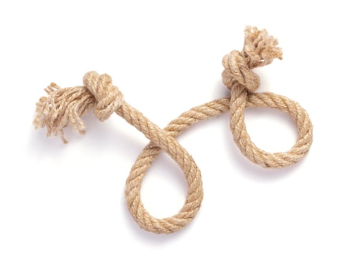 Preview: ship rope on white background