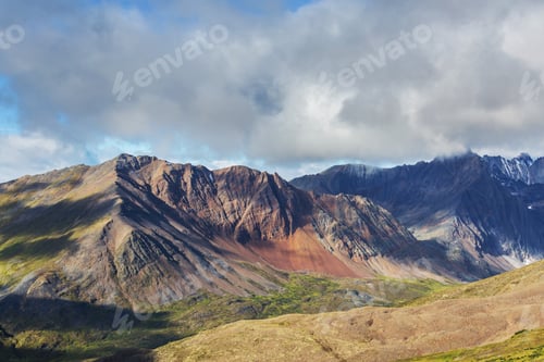 Preview: Mountains in tundra
