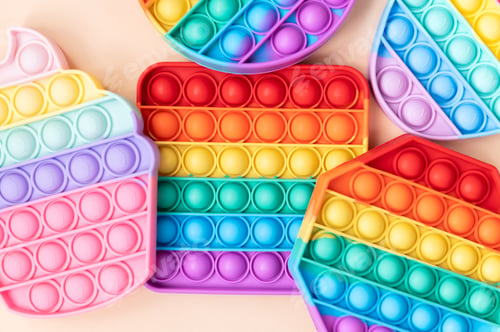 Preview: Rainbow Pop It Bubble Sensory Fidget Toy