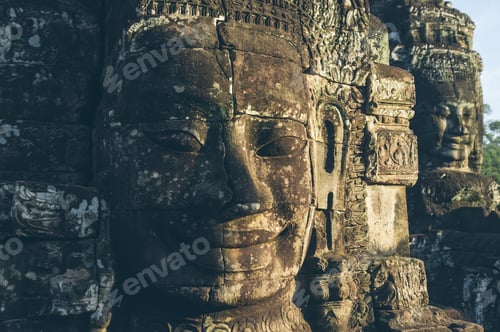 Preview: Stone statues near ancient temple