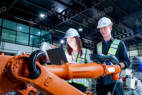 Preview: Robotic Arm modern industrial technology. Automated production