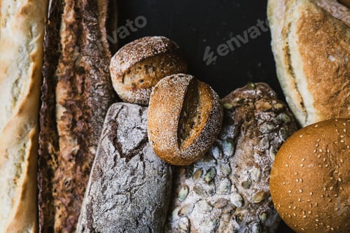 Preview: Many mixed breads and handmade bagels