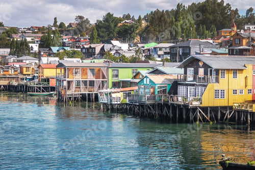 Preview: Gamboa Palafitos Stilt Houses - Castro, Chiloe Island, Chile