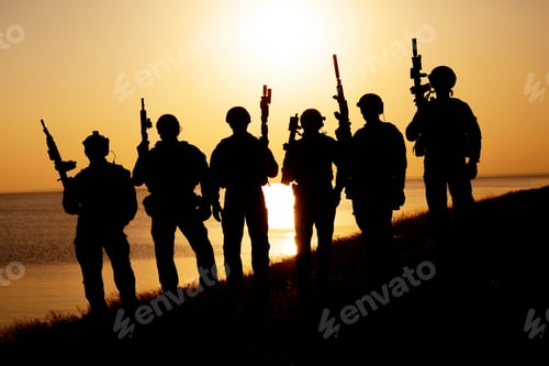 Preview: Army soldier silhouettes