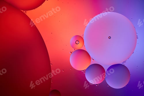 Preview: Beautiful pink and purple color abstract background from mixed water and oil