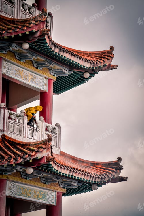 Preview: Close-up shot of chinese architecture