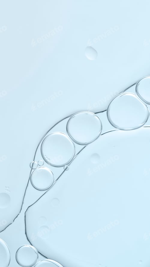Preview: Blue wallpaper oil bubble in water background