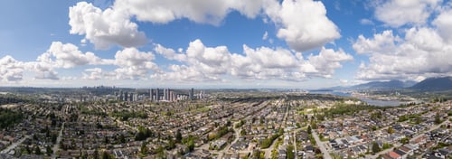 Preview: Panoramic View of Burnaby and Surrounding Areas in BC, Canada on a Bright Day