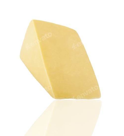 Vista previa: piece of cheese isolated