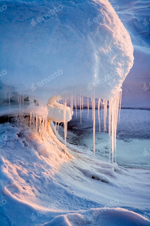 Preview: Icicles on Sea Ice - Greenland Sea - High Arctic