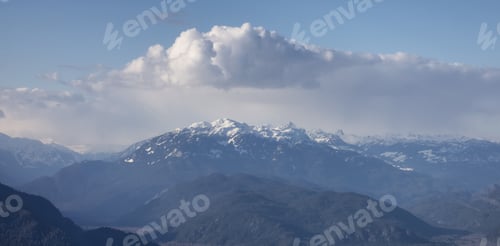 Preview: Canadian Mountain Landscape Nature Background. Aerial View