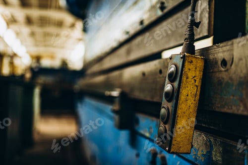Preview: Metal Industry. factory equipment. Rolling mill machine for rolling steel sheet. grinder machine