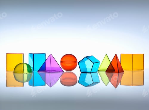 Preview: Geometric shapes used in maths and calculus education