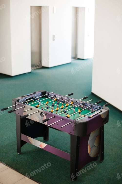 Preview: Foosball table soccer .sport team football players
