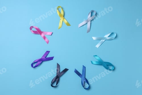 Preview: Colorful awareness ribbons for cancer