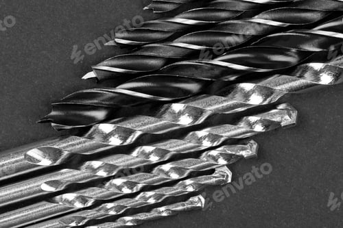 Preview: Set of different drill bits