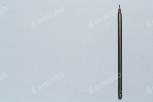 Preview: Ballpoint pen showing communication contact us or mail concept on gray background