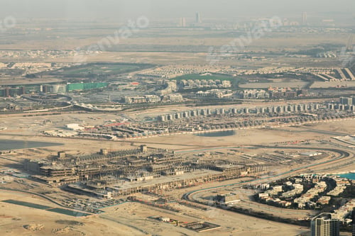 Preview: Construction site in desert area of Dubai