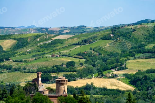 Preview: Rural landscape on the hills near Riolo Terme and Brisighella