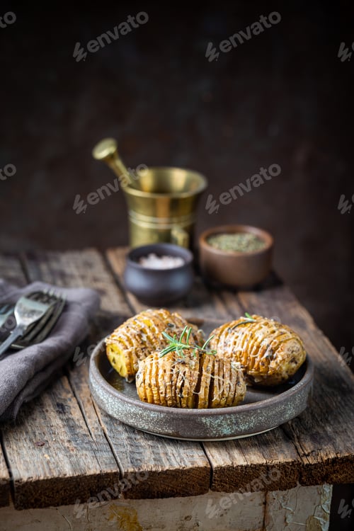 Preview: Baked hasselback potatoes