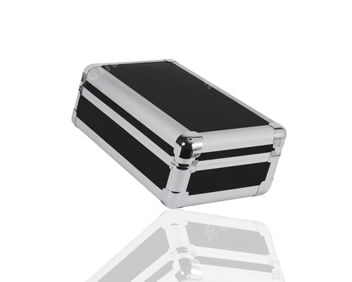 Preview: black briefcase isolated on white background