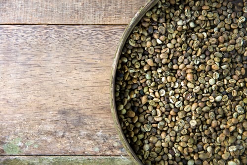Preview: Raw Kopi Luwak coffee beans on coffee farm