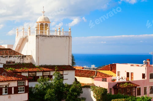 Preview: Scenic view of the town of La Orotava in the northern part of Tenerife, Canary Islands, Spain