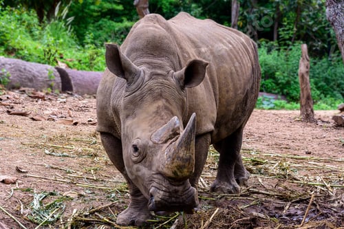 Preview: Rhinoceros is a large mammals, Endangered animal