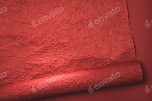 Preview: close up view of red wrapping paper texture