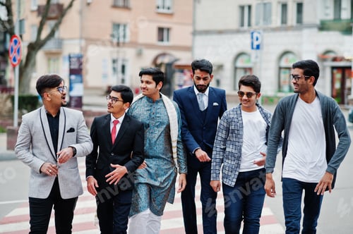 Preview: Group of south asian indian man