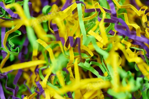 Preview: Colorful tinsel, party holiday background